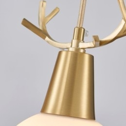 Moderna semplice lampada a sospensione in rame Antler lampada a sospensione