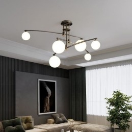 Lampadario a sospensione in vetro Magic Bean