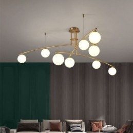 Lampadario a sospensione in vetro Magic Bean