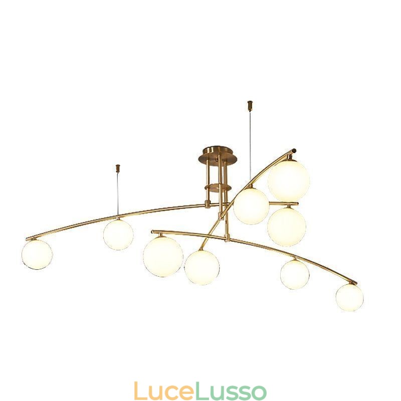 Lampadario a sospensione in vetro Magic Bean