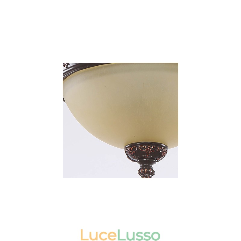 33*Lampada a cupola con luce assorbita rurale classica in stile europeo