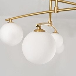 Lampadario a sospensione in vetro Magic Bean