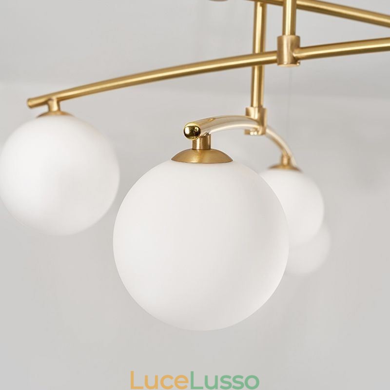 Lampadario a sospensione in vetro Magic Bean