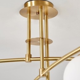 Lampadario a sospensione in vetro Magic Bean
