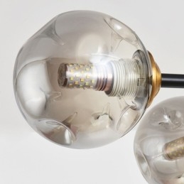 Lampada da soffitto moderna in vetro a 6 luci Magic Bean Light Fixture