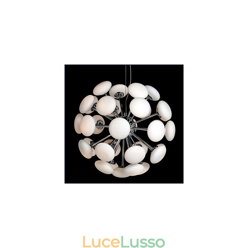 ModernYestaurant Lampada Semplice Lampada a Sospensione Circolare in Vetro Stile Europeo