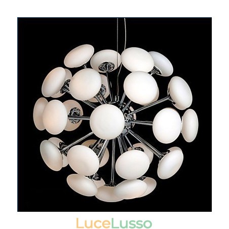 ModernYestaurant Lampada Semplice Lampada a Sospensione Circolare in Vetro Stile Europeo ModernYestaurant Lampada Semplice Lampada a Sospensione Circolare in Vetro Stile Europeo