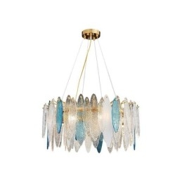 Lampada a sospensione in vetro elegante e contemporanea