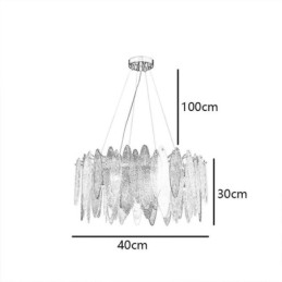 Lampada a sospensione in vetro elegante e contemporanea