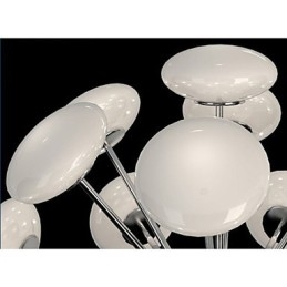 ModernYestaurant Lampada Semplice Lampada a Sospensione Circolare in Vetro Stile Europeo