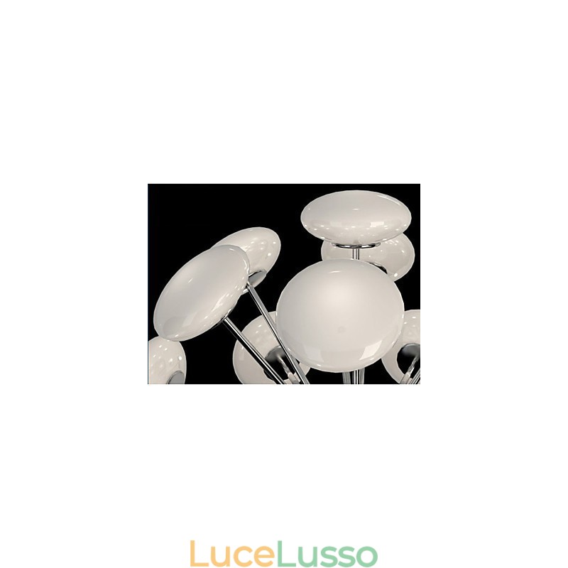 ModernYestaurant Lampada Semplice Lampada a Sospensione Circolare in Vetro Stile Europeo