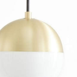 Lampada a sospensione moderna con sfera di vetro, idee per l'isola