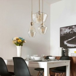 Lampada a sospensione moderna in vetro semplice