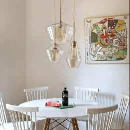 Lampada a sospensione moderna in vetro semplice