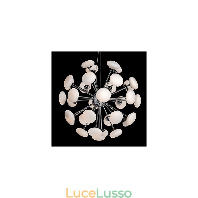 ModernYestaurant Lampada Semplice Lampada a Sospensione Circolare in Vetro Stile Europeo