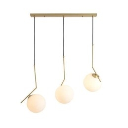 Lampada a sfera in vetro isola