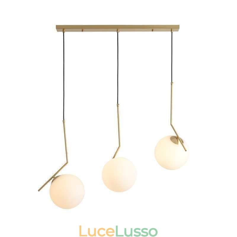 Lampada a sfera in vetro isola
