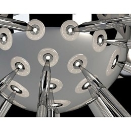 ModernYestaurant Lampada Semplice Lampada a Sospensione Circolare in Vetro Stile Europeo