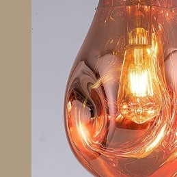 Lampada a sospensione colorata, lampada a isola in vetro a bolle di sapone