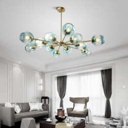 Lampada a sospensione in vetro nordico Lampada a forma di fagiolo magico Illuminazione a lampadario