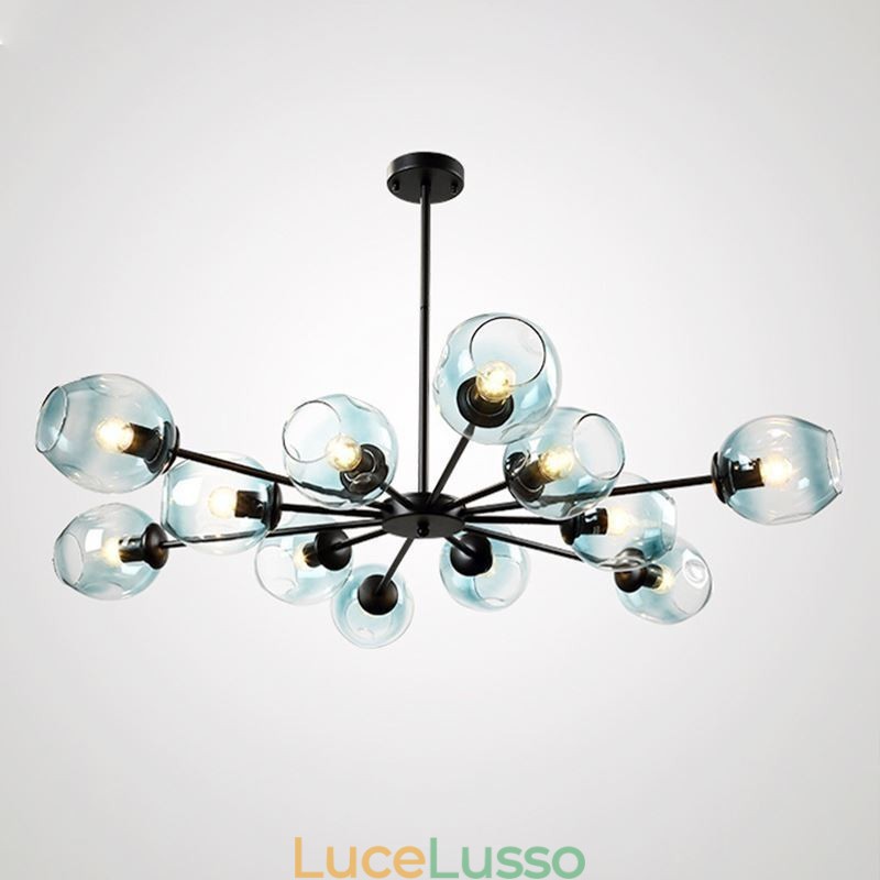 Lampada a sospensione in vetro nordico Lampada a forma di fagiolo magico Illuminazione a lampadario
