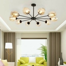 Lampada a sospensione in vetro nordico Lampada a forma di fagiolo magico Illuminazione a lampadario