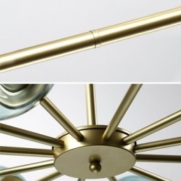 Lampada a sospensione in vetro nordico Lampada a forma di fagiolo magico Illuminazione a lampadario