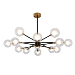 Lampada a sospensione in vetro nordico, lampada rotonda bianco latte, illuminazione a lampadario