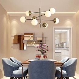 Lampada a sospensione in vetro nordico a forma di fagiolo magico Lampadario Illuminazione