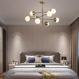 Lampada a sospensione in vetro nordico a forma di fagiolo magico Lampadario Illuminazione