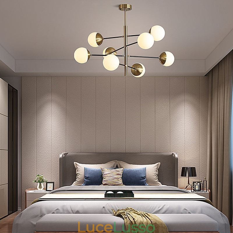 Lampada a sospensione in vetro nordico a forma di fagiolo magico Lampadario Illuminazione