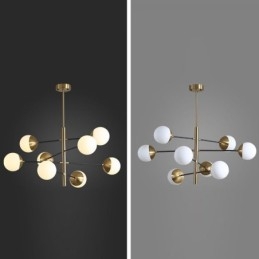 Lampada a sospensione in vetro nordico a forma di fagiolo magico Lampadario Illuminazione