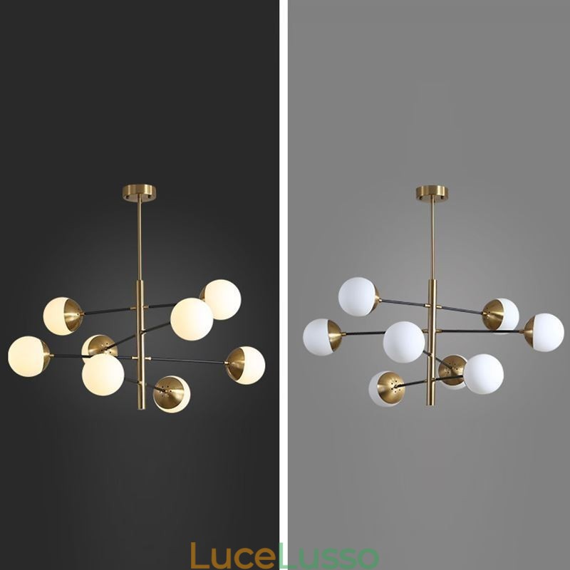 Lampada a sospensione in vetro nordico a forma di fagiolo magico Lampadario Illuminazione