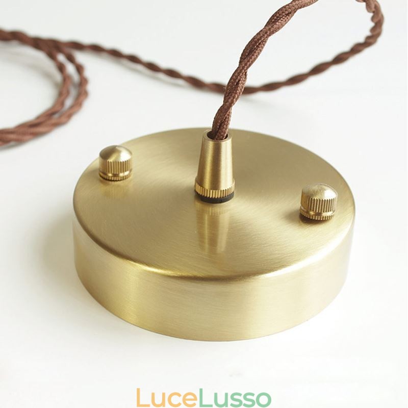 Lampada da soffitto rustica Lampada a sospensione in vetro colorato