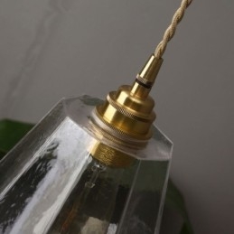 Lampada a sospensione retrò nordica in ottone e vetro, illuminazione per la casa, lampada a forma di torre