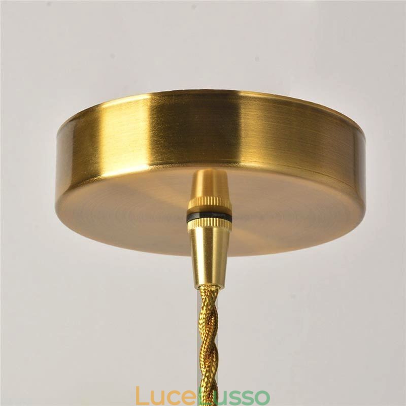 Lampada a sospensione in vetro rigato Jelly Jar Light
