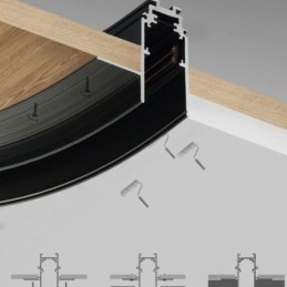 Faretto da incasso magnetico circolare da binario Luce decorativa 150cm