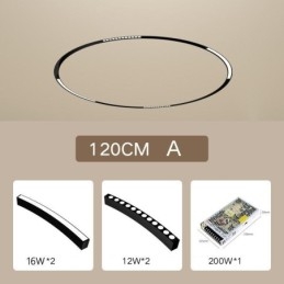 Faretto da binario magnetico da incasso circolare apparecchio di illuminazione da binario 120cm