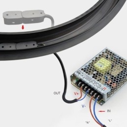 Faretto da binario magnetico da incasso circolare apparecchio di illuminazione da binario 120cm