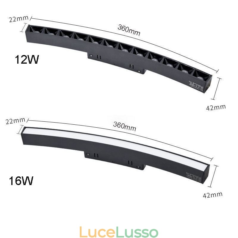 Faretto da binario magnetico da incasso circolare apparecchio di illuminazione da binario 120cm
