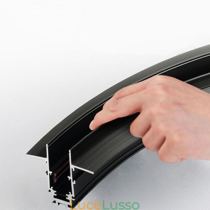 Faretto da incasso magnetico circolare da binario, luce decorativa da 100 cm
