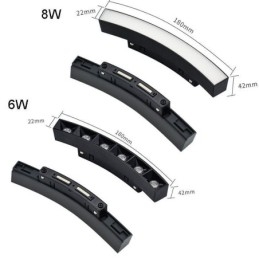 Faretto da incasso magnetico circolare da binario Luce decorativa 80cm