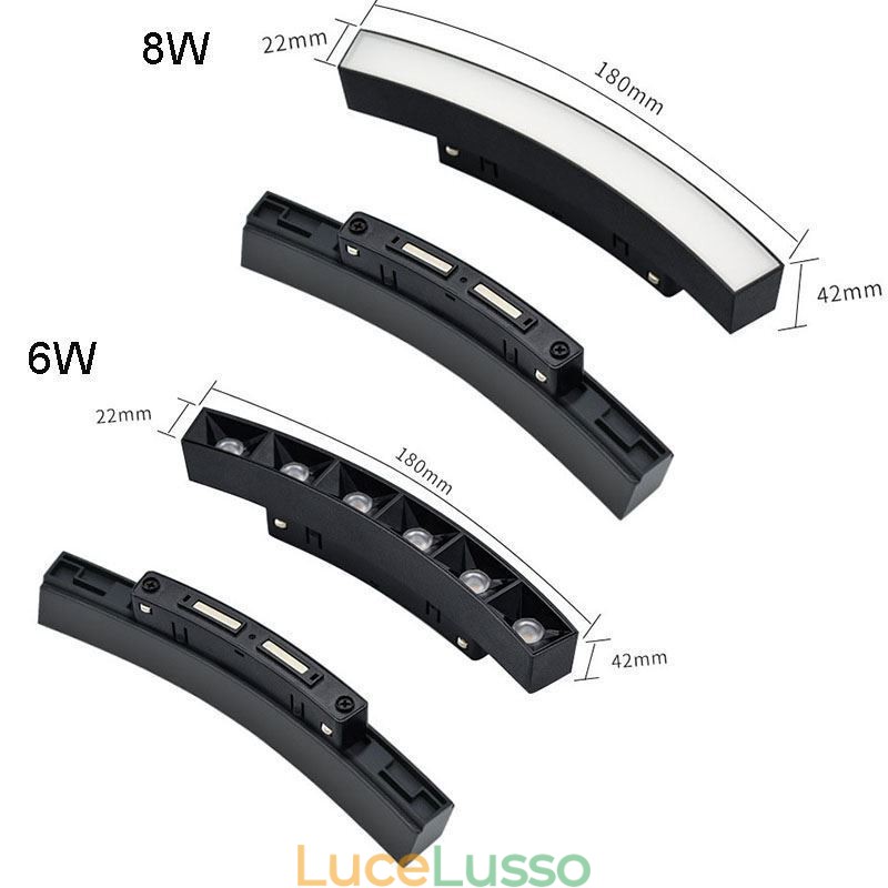 Faretto da incasso magnetico circolare da binario Luce decorativa 80cm