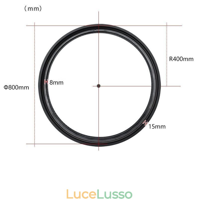 Faretto da incasso magnetico circolare da binario Luce decorativa 80cm