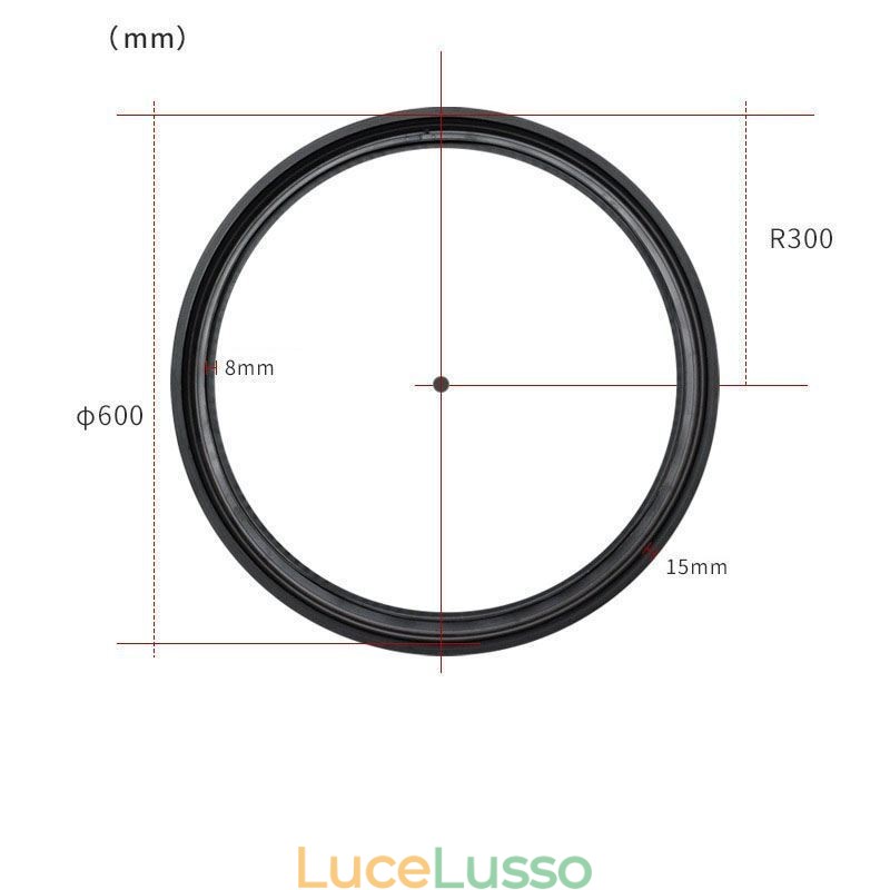 Faretto da incasso magnetico circolare da binario Luce decorativa 60cm