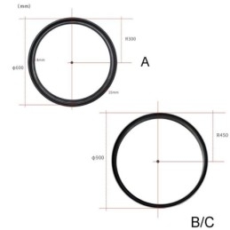 Binari per illuminazione da incasso, strisce di binari magnetici rotondi in alluminio