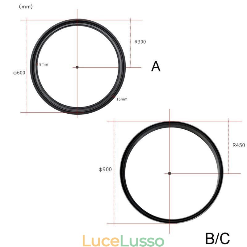 Binari per illuminazione da incasso, strisce di binari magnetici rotondi in alluminio