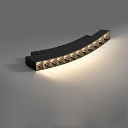 Faretto magnetico da incasso a griglia con griglia da binario