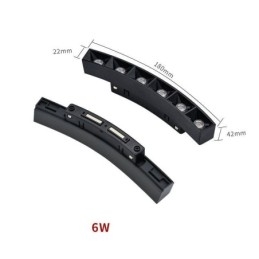 Faretto magnetico da incasso a griglia con griglia da binario