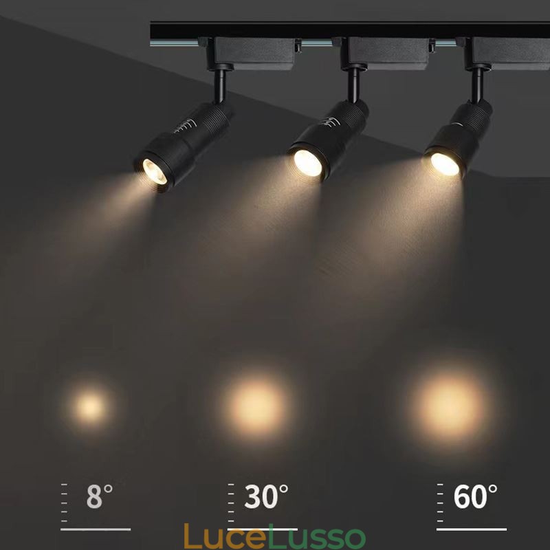 Faretto da pista con messa a fuoco libera Illuminazione d'accento